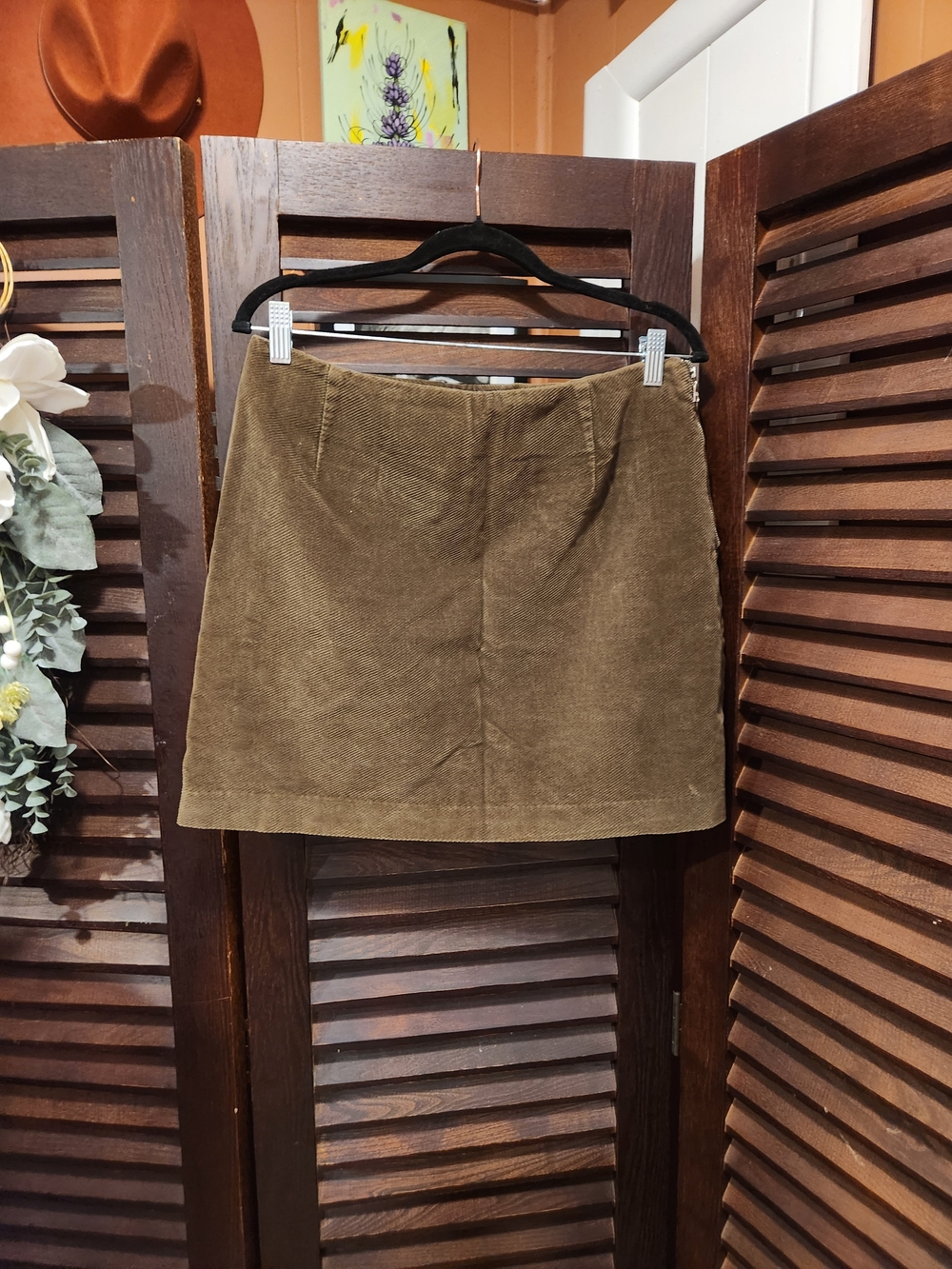 Banana Republic Brown Corduroy Mini Skirt
